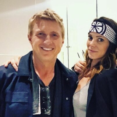 Courtney with Johnny Lawrence